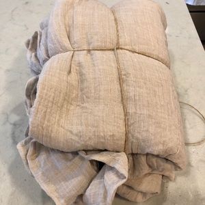 French Connection Semi-sheer ruffled curtains